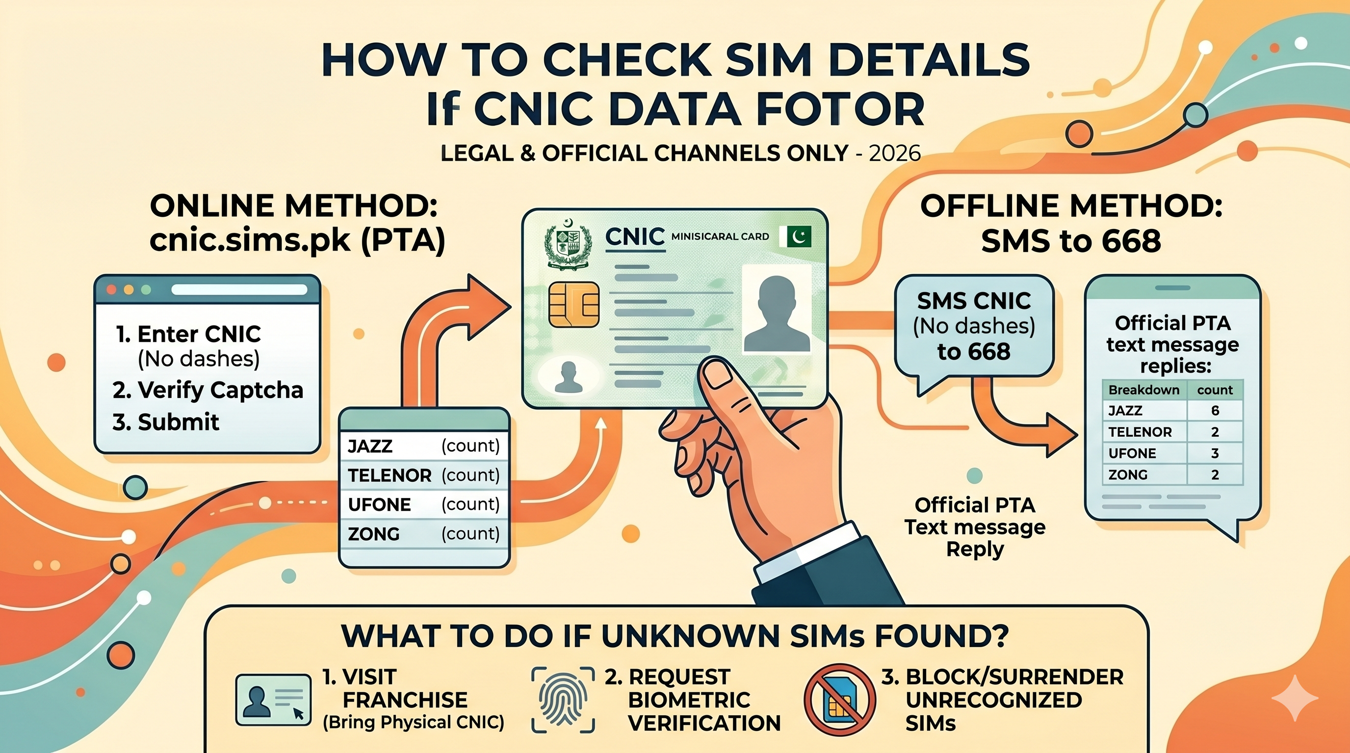 CNIC SIM Check — How to Verify SIM Ownership